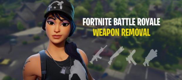 Some "Fortnite" Battle Royale weapons will be removed. Image Credit: Own work Some "Fortnite" Battle Royale weapons will be removed. Image Credit: Own work