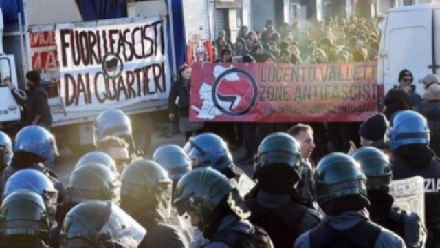 Gli scontri a Piacenza (fonte della foto: https://immagini.quotidiano.net)