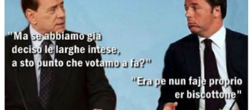 Berlusconi e Renzi, simpatico duetto