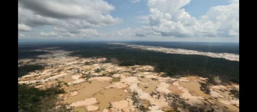 Deforestación por minería ilegal en Madre de Dios. Foto: agencia Andina.