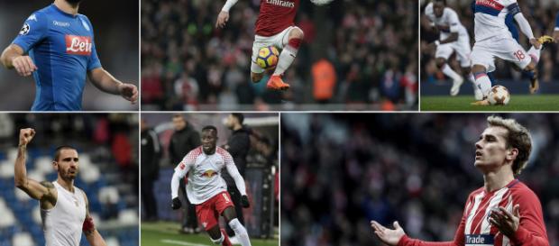 Dries Mertens, Mesut Özil, Nabil Fekir, Antoine Griezmann, Naby Keïta y Leonardo Bonucci - solo algunas de las estrellas Dries Mertens, Mesut Özil, Nabil Fekir, Antoine Griezmann, Naby Keïta y Leonardo Bonucci - solo algunas de las estrellas