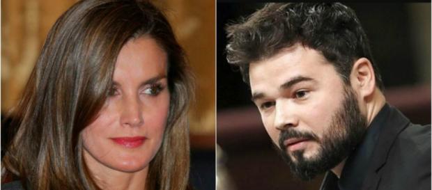 Letizia y Rufián en imagen de archivo Letizia y Rufián en imagen de archivo