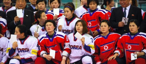 Un equipo coreano de hockey sobre hielo apunta a algo más que simbolismo contra Japón. Un equipo coreano de hockey sobre hielo apunta a algo más que simbolismo contra Japón.