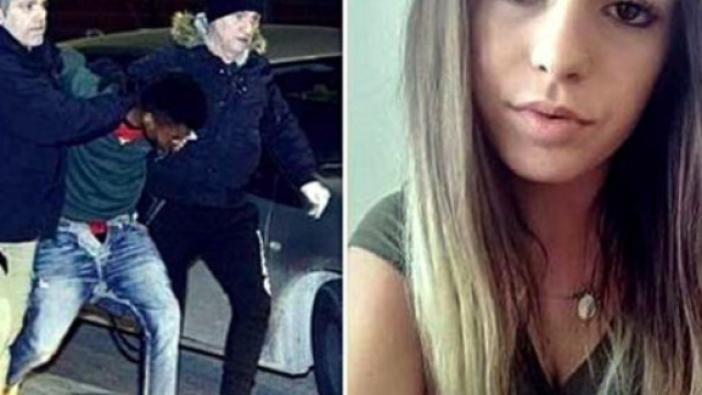 Pamela Mastropietro ed uno dei suoi presunti assassini al momento dell'arresto