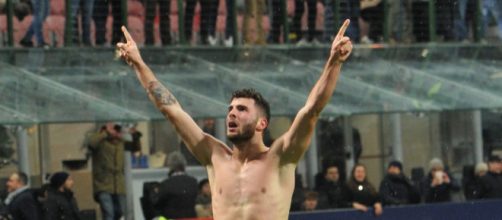 Patrick Cutrone esultanza dopo derby