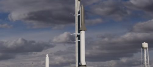 SpaceX Big Falcon Rocket [image courtesy Youtube capture]