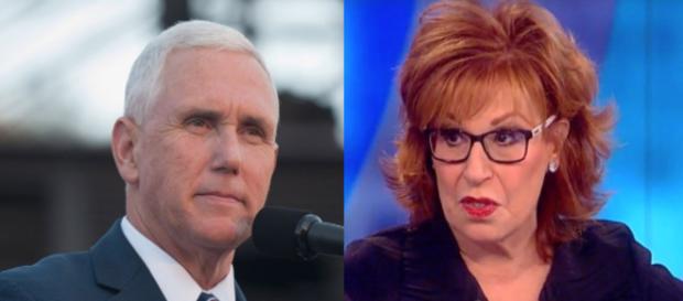 Mike Pence, Joy Behar, via Twitter Mike Pence, Joy Behar, via Twitter