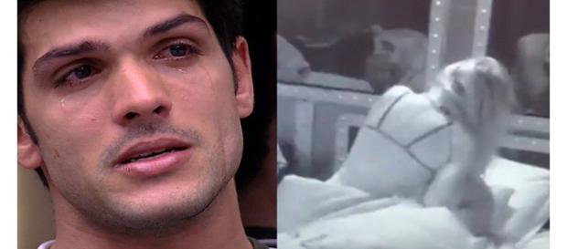 O rapaz aparece ao lado de Jessica no edredom ( Reprodução - Rede Globo ) O rapaz aparece ao lado de Jessica no edredom ( Reprodução - Rede Globo )