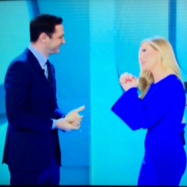 Federica Panicucci chiede scusa a Francesco Vecchi