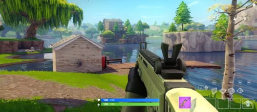 "Fortnite" Battle Royale in the first-person point of view. Image Credit: DanMak / YouTube