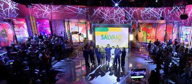El plató de Sálvame en Telecinco. El plató de Sálvame en Telecinco.