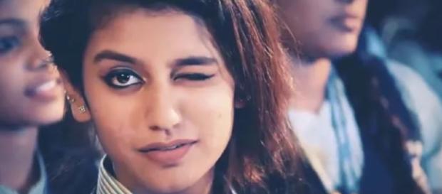 Priya Prakash Varrier the new heart throb from the South. Photo-image credit still from Oru Adar love- Youtube.com Priya Prakash Varrier the new heart throb from the South. Photo-image credit still from Oru Adar love- Youtube.com