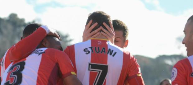 Stuani, clave en los éxitos del Girona esta temporada Stuani, clave en los éxitos del Girona esta temporada