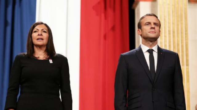 Anne Hidalgo et Emmanuel Macron - Le président de la République ... - purepeople.com
