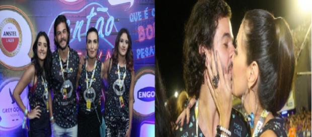 Fátima Bernardes vai com as filhas e o namorado ao Carnaval carioca Fátima Bernardes vai com as filhas e o namorado ao Carnaval carioca