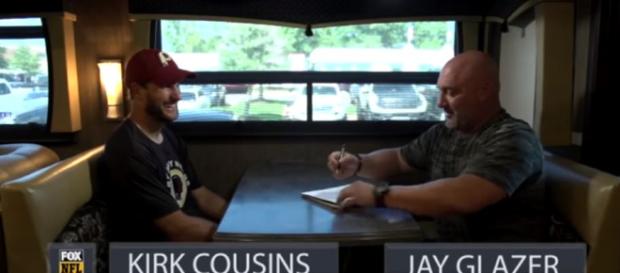 Jay Glazer 1-on1 with Redskins QB Kirk Cousins before 2017-18 NFL Season | FOX NFL- FOX Sports YouTube Jay Glazer 1-on1 with Redskins QB Kirk Cousins before 2017-18 NFL Season | FOX NFL- FOX Sports YouTube