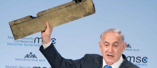 Netanyahu holds up drone piece and warns Iran: 'Do not test Israel' - sky.com