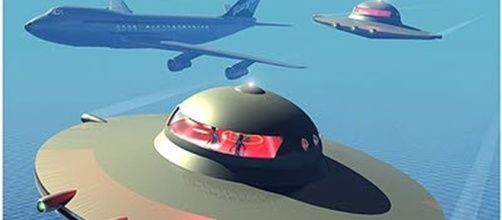 Ufo avvistati da un aeroplano?