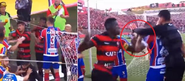 Clássico entre Bahia e Vítória termina em pancadaria Clássico entre Bahia e Vítória termina em pancadaria