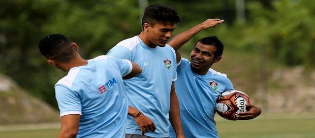 Fluminense se prepara para encarar o Bangu pela Taça Rio (Foto:Lucas Merçon/Divulgação FFC) Fluminense se prepara para encarar o Bangu pela Taça Rio (Foto:Lucas Merçon/Divulgação FFC)