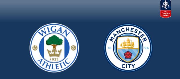 Wigan Athletic and Manchester City. Wigan Athletic and Manchester City.