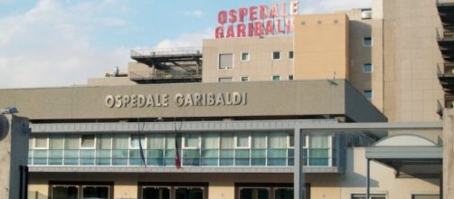 L'ingresso principale dell'Ospedale Garibaldi di Catania