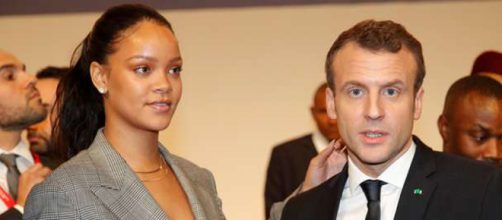 Rihanna y Macron recaudan millones en visita a Senegal
