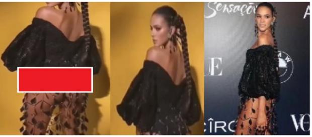 Atriz conhecida surpreendeu o público ao usar figurino inusitado em festa. Atriz conhecida surpreendeu o público ao usar figurino inusitado em festa.