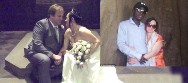 Heidi em foto com seu marido e depois com seu novo amor. (Foto Dailymail). Heidi em foto com seu marido e depois com seu novo amor. (Foto Dailymail).