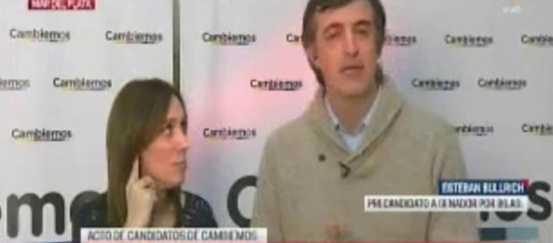 Vidal liquidando con la mirada en vivo a un torpe Bullrich al micrófono Vidal liquidando con la mirada en vivo a un torpe Bullrich al micrófono