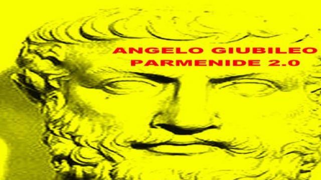 Copertina dell'eBook di Angelo Giubileo "Parmenide 2.0" (Asino Rosso)