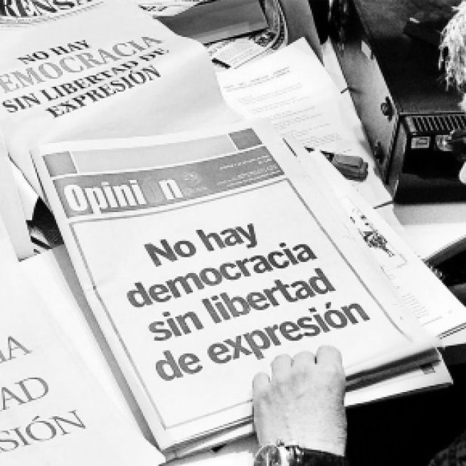 libertad de expresión española inexistente