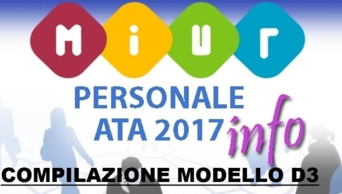 Personale Ata Modello D3