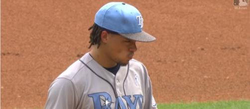 Chris Archer pitching with Tampa in 2017 - image - MLB / YouTube