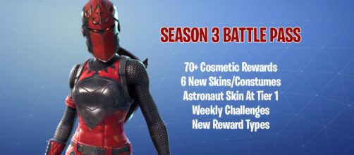 "Fortnite Battle Royale" season 3 will bring over 70 new cosmetic items. Image Credit: Own work