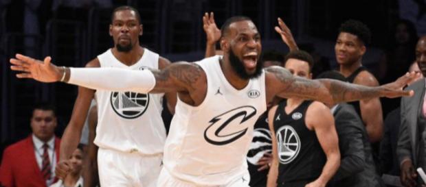 NBA All Star Team LeBron James venció 148-145 al Team Stephen Curry. NBA All Star Team LeBron James venció 148-145 al Team Stephen Curry.