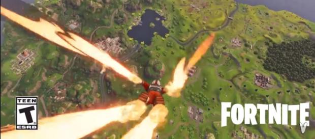 A skydiving FX trail in 'Fortnite' - YouTube/Vigor A skydiving FX trail in 'Fortnite' - YouTube/Vigor