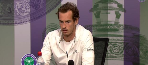 Andy Murray during a press conference at 2017 Wimbledon/ Photo: screenshot via Wimbledon channel on YouTube Andy Murray during a press conference at 2017 Wimbledon/ Photo: screenshot via Wimbledon channel on YouTube