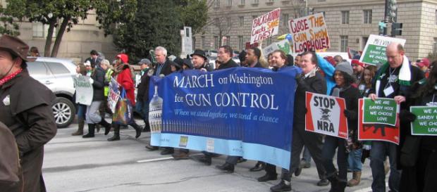 Gun control march - Slowking4 via Wikimedia Commons Gun control march - Slowking4 via Wikimedia Commons