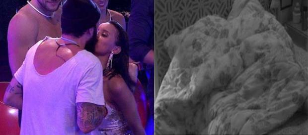 Mahmoud ficou eufórico ao ver os dois se beijando Mahmoud ficou eufórico ao ver os dois se beijando