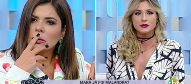 Mara e Lívia em pé de guerra no SBT Mara e Lívia em pé de guerra no SBT