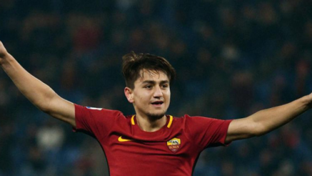 Cengiz Under, autore del gol della Roma nella sfida d'andata degli ottavi di Champions League contro lo Shakhtar