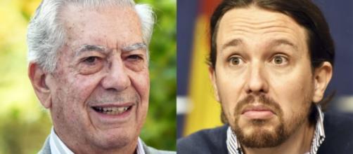 Vargas Llosa y Pablo Iglesias en imagen