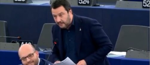 Matteo Salvini al Parlamento Europeo
