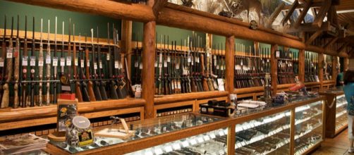 Supermarket with guns. - [Image credit – Marcin Wichary, Wikimedia Commons]
