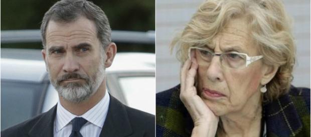 Felipe VI y Manuela Carmena en imagen Felipe VI y Manuela Carmena en imagen