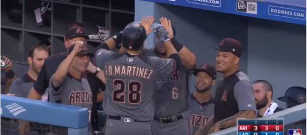 JD Martinez last year with Arizona - image - MLB / Youtube JD Martinez last year with Arizona - image - MLB / Youtube