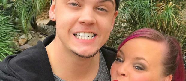 Tyler and Catelynn Lowell from a social network post Tyler and Catelynn Lowell from a social network post