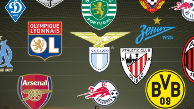Les 16 &eacute;quipes qualifi&eacute;es pour les 8&egrave;mes de finale de la Ligue Europa.