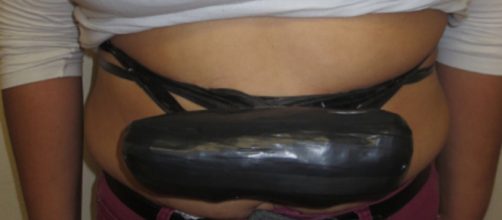 A woman was arrested trying to smuggle drugs into the U.S. (Image via U.S. Customs and Border Protection Office)